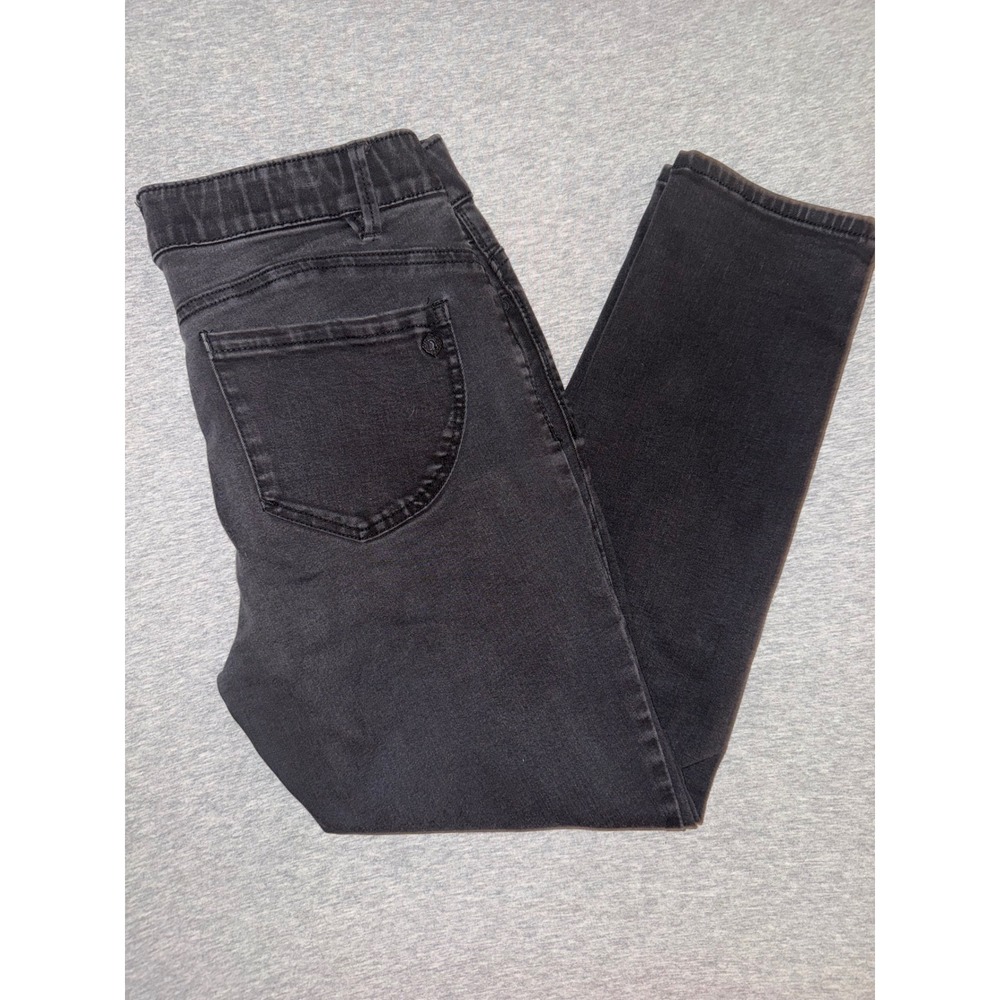 Democracy Women Black Wash Skinny Jeans Size 10P Ab Technology Stretchy Timeless
